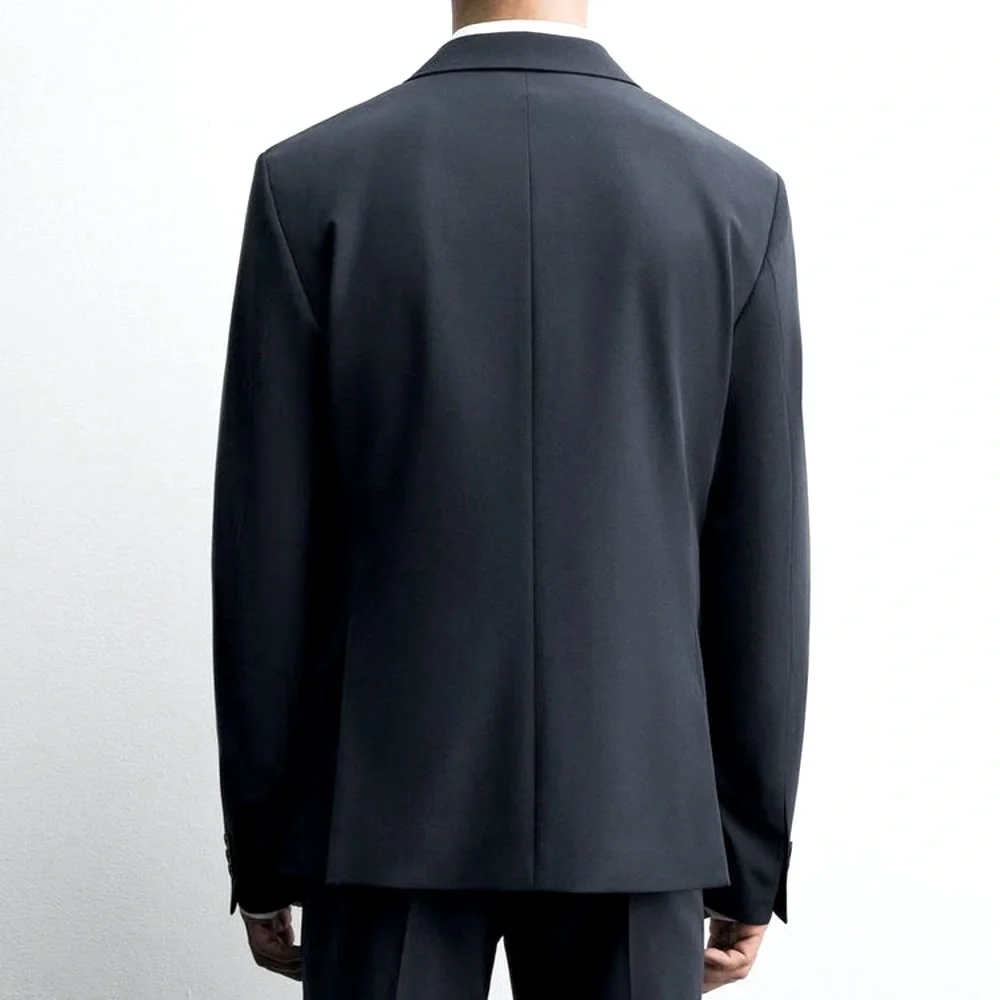 Zara Men's Classic Black Comfort Suit Jacket Blazer Size 34